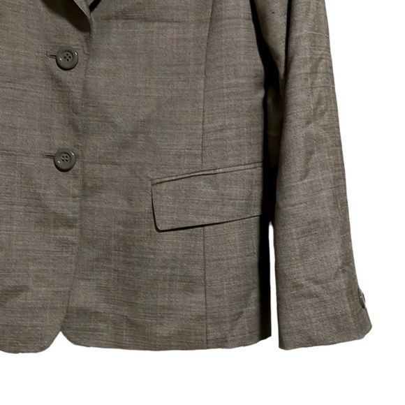 Lafayette 148 Wool Blazer Gray 8 - Picture 3 of 7